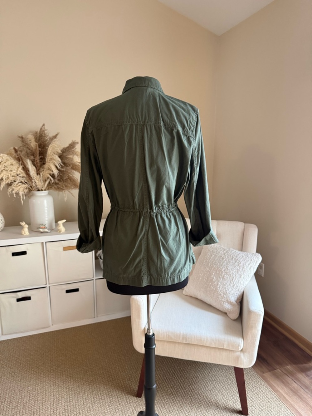 GAP Olive Green Utility Drawstring Jacket - Picture 2 of 16